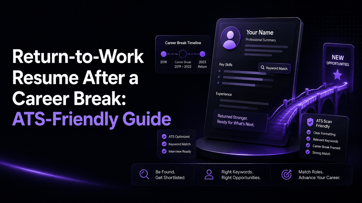 Return-to-Work Resume After a Career Break: ATS-Friendly Guide